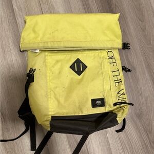 Vans Off The Wall Yellow and Black Backpack
